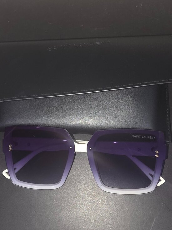 NEW Yves Saint Laurent Black & White Sunglasses
